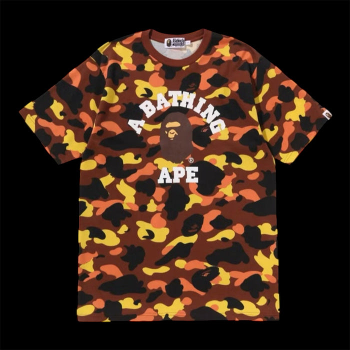 BAPE 1st Camo College Tee Orange