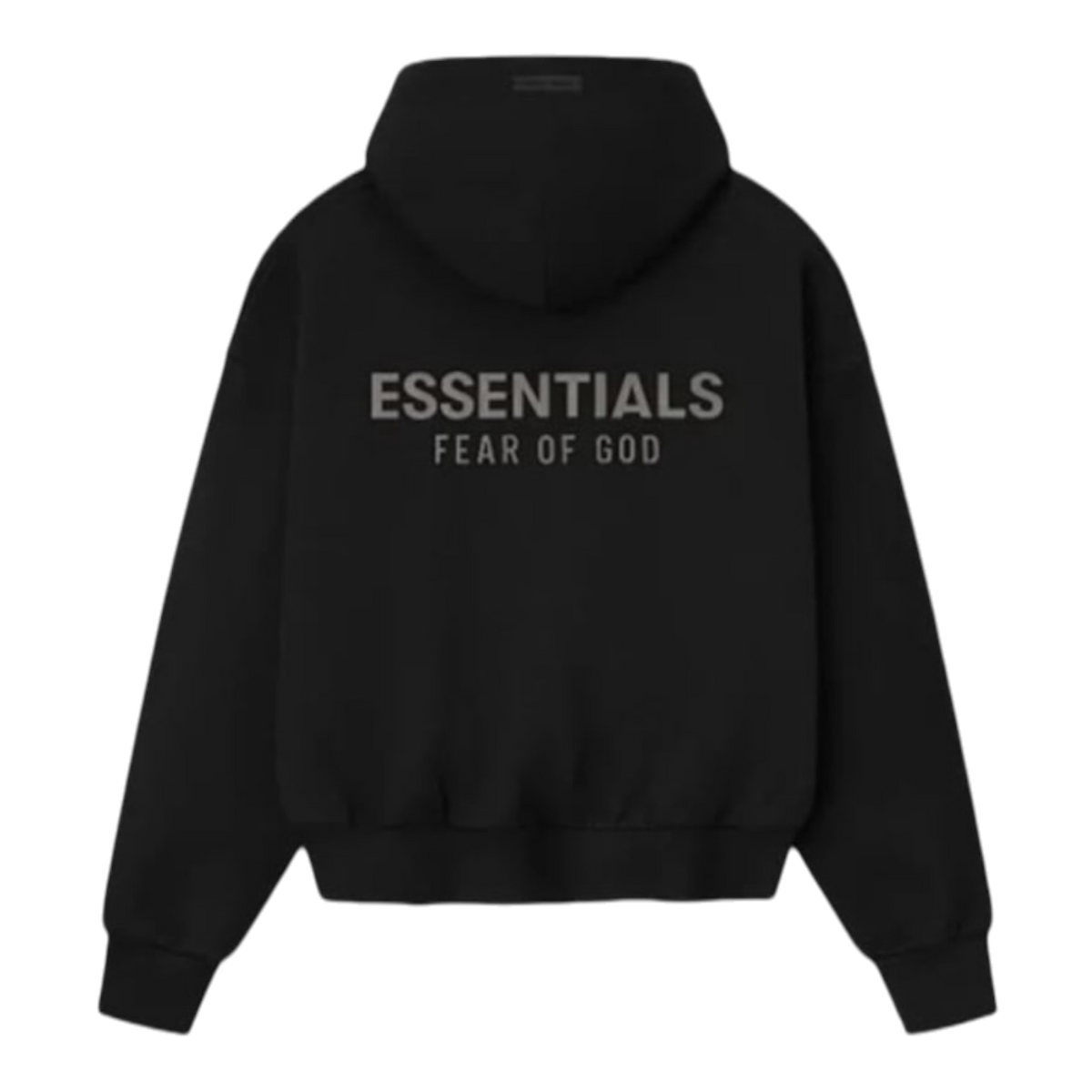 HOODIE ESSENTIALS SS25 FULL ZIP “BLACK”