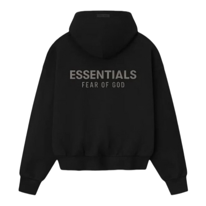 HOODIE ESSENTIALS SS25 FULL ZIP “BLACK”