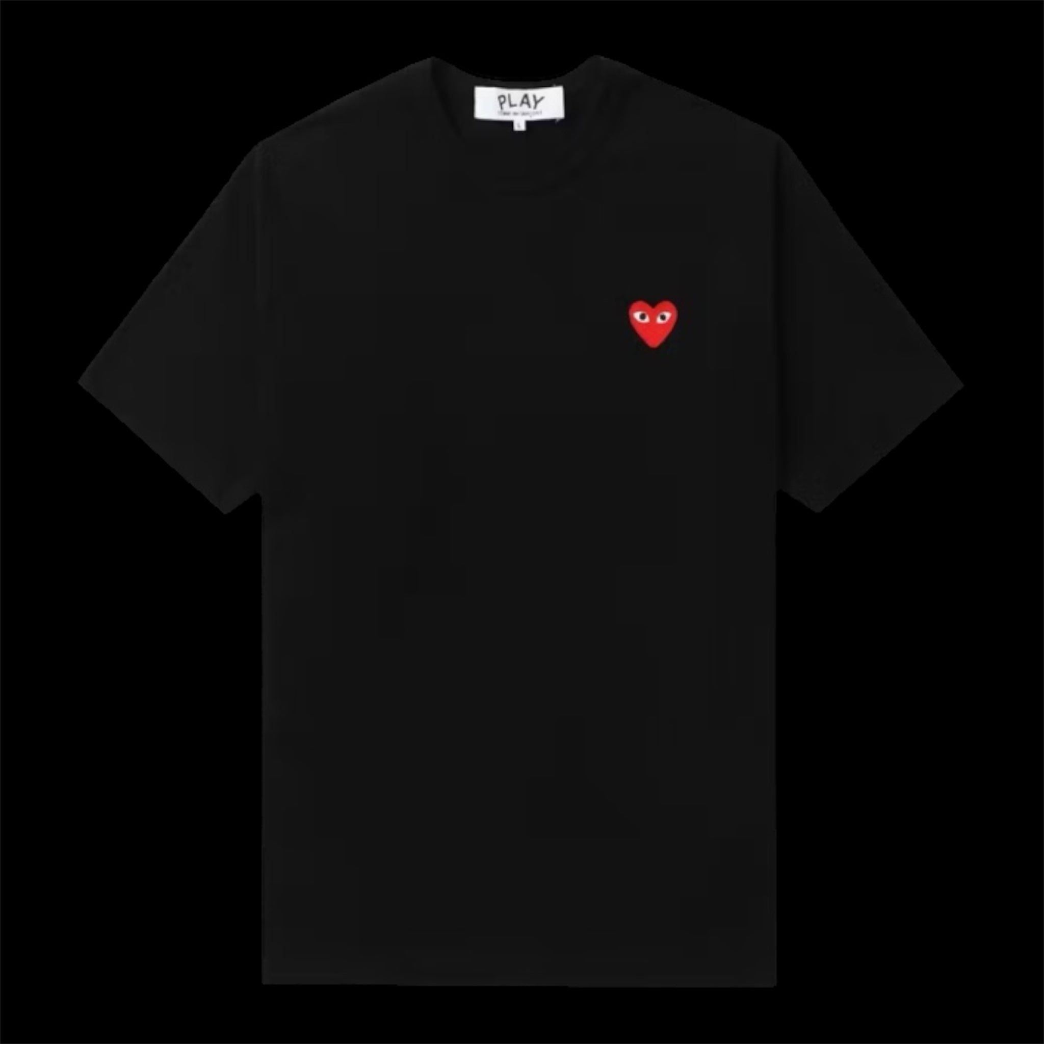 Comme des Garcons PLAY Logo Tee Black/Red