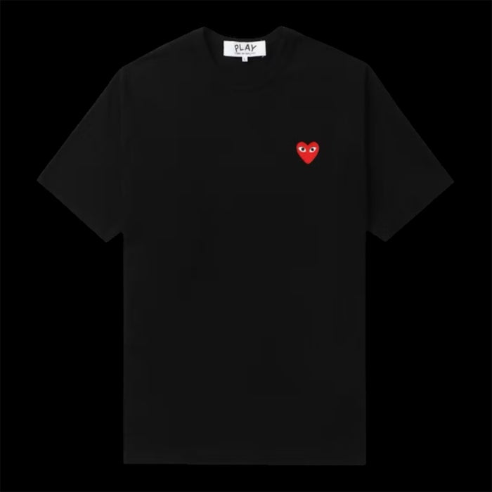 Comme des Garcons PLAY Logo Tee Black/Red
