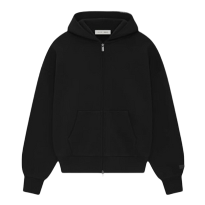 HOODIE ESSENTIALS SS25 FULL ZIP “BLACK”
